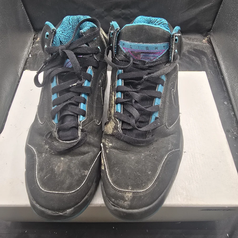 Nike Men's Black and Teal‎ Sneakers